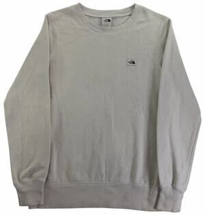 The North Face Heritage Patch Crewneck Women's Small Heather Grey Sweatshirt